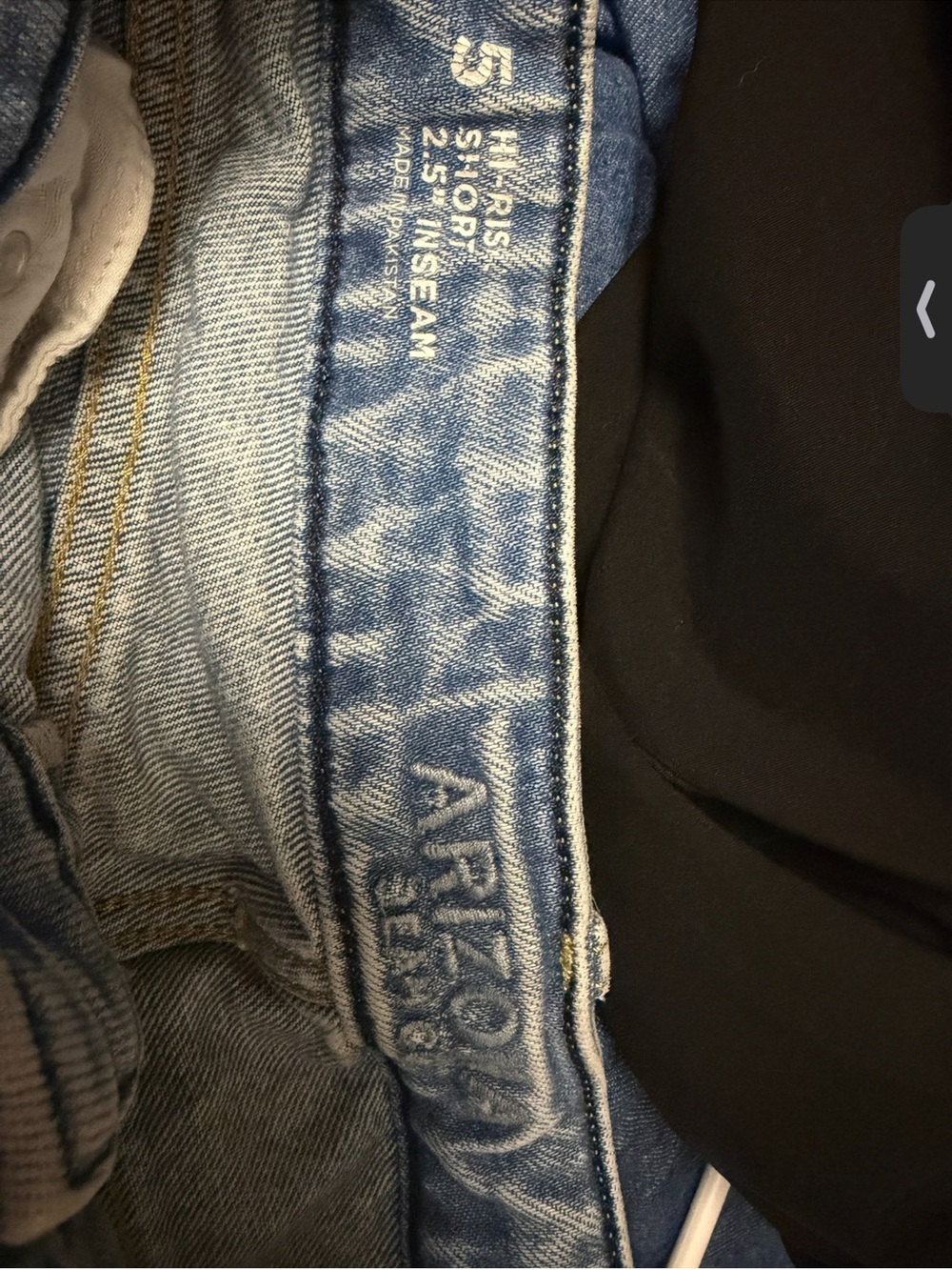 Arizona Jean Company Light Blue Distressed Cutoff Shorts - Picture 3 of 4